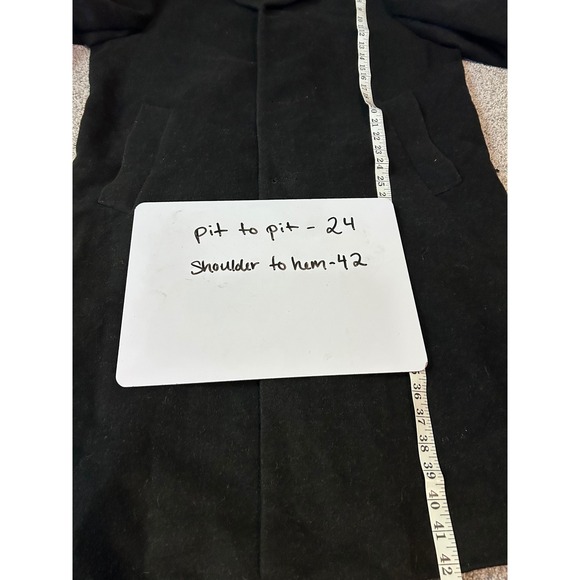 Saddlebred Men Charcoal Wool Blend Overcoat Size 40S single breasted buttons 3 - Picture 5 of 5